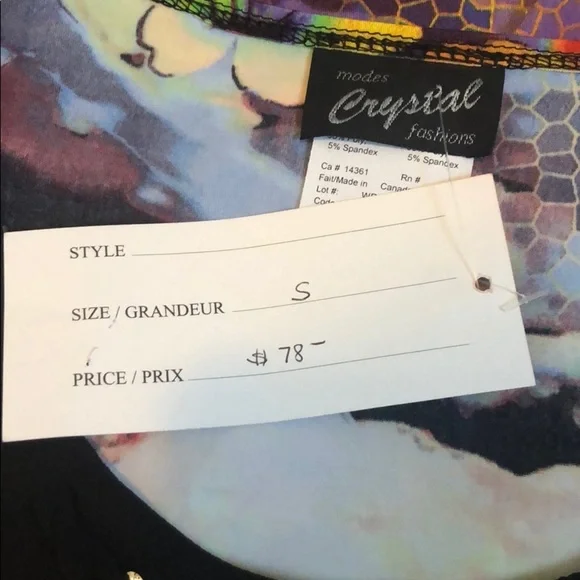 Crystal Fashions Colorful Sleeveless Dress, NWT, Size S - Picture 6 of 6